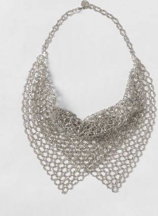 Emporio Armani Collana in perline di vetro ricamate