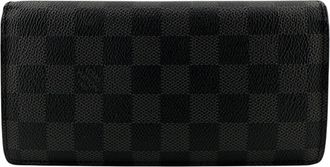 Louis Vuitton Damier Graphite Black Pvc Long Wallet (Bi-Fold) (Pre-Owned)