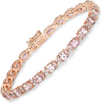 Diana M. Jewels Morganite ( Better ) Oval 6x4mm - 24Pcs + White Diamond F/C Round 1.10mm( I1-I2/I color ) - 48Pcs ( Box Lock - Single Line Gibbi ) ( White Pen Rhodium