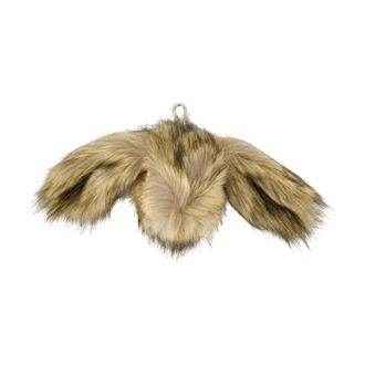 Simone Rocha Tassen, Dames, Bruin, ONE Size, Leer, Faux Fur Hare Portemonnee