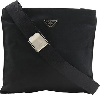 Prada Pre-owned Prada Satin Zip Top Crossbody Unisex BQCS5P7ZXH3UJT71