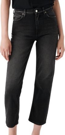 Iro Womens Deen Straight Jeans In Black Brushed