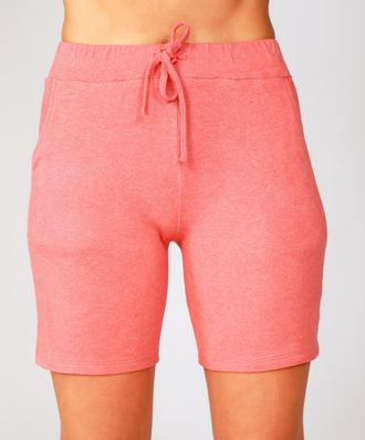 French Kyss Pull On High Waist Short In Coral
