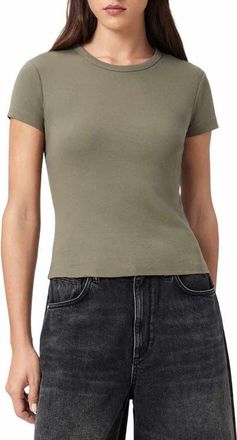 AllSaints Stevie Cotton T-Shirt in Laurel Green at Nordstrom, Size X-Small