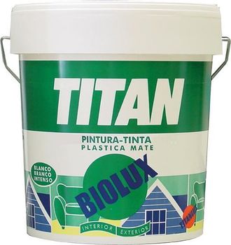 Titan Pintura Exterior Biolux Blanco Mate Blanco15 Litros15 Litros Blanco