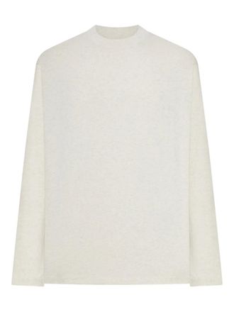 Fear of God T-shirt met lange mouwen en logo - Beige