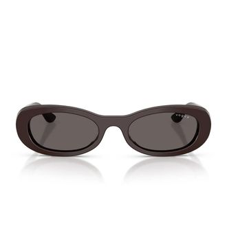 Vogue Sunglasses Vo5582 S 225287 Solid Brown/Smoke Black Women