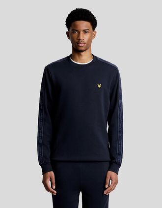 Lyle & Scott Lyle And Scott Mens Sports Tape Crew Neck Sweatshirt - Navy - Size: XXL