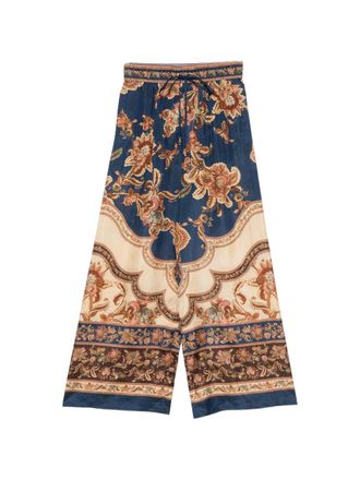 Zimmermann Pantaloni Zimmermann in Seta Stampata Aster