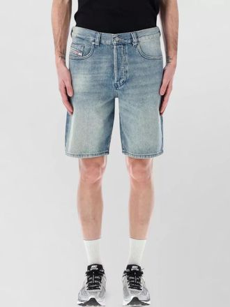 Diesel denim regular-fit knee-length shorts