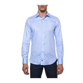Carrel Dress Shirt - Heren - Zakelijke Overhemden - Blauw - S - Katoen - Overhemden
