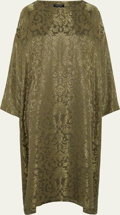 Eskandar Wide A-Line Scoop-Neck Dress