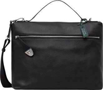 Coccinelle Leren Schoudertas - Heren - Handtassen - Zwart - ONE Size - Leer - Tassen