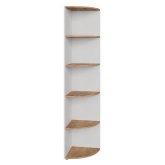 Vicco Estanter&iacute;a Esquinera Ecki, Roble Blanco/dorado, 40 X 180.6 Cm, Vicco