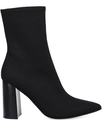 Jeffrey Campbell Siren-24 pointed block-heel ankle boots - Nero