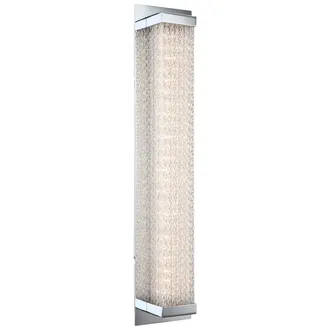 Globo Lighting Lampada Da Parete Led Luce Scale Lampada Da Soggiorno Lampada Da Parete In Vetro Cromato, 12w 1020lm Bianco Caldo, Lxa 10x47,5 Cm Globo 46633-3