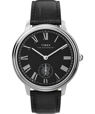 Timex Waterbury Metropolitan Mens Black Watch TW2Y23200 Leather - One Size