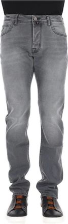 Jacob Cohen Bard Fit Jeans - Heren - Slim Fit Jeans - Grijs - W36 - Katoen - Jeans