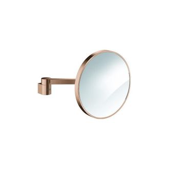 GROHE Espejo De Aumento Grohe Selection Con Aumento De 7x, Oro Rosa Brillante Cepillado