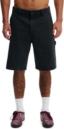 Cotton On Mens Baggy Worker Short in Washed Black at Nordstrom, Size 32