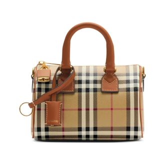 Burberry Tassen, Dames, Veelkleurig, ONE Size, Katoen, Compact Bowling Bag