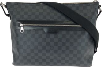 Louis Vuitton Black Damier Graphite Pvc Leather Shoulder Bag (Pre-Owned)