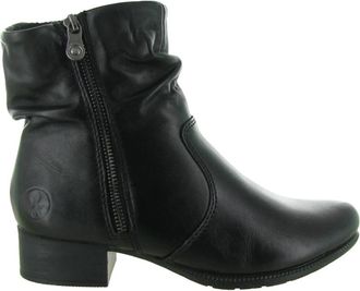 Rieker Enkellaarsjes - Dames - Laarzen met Hak - Zwart - 39 EU - Schoenen
