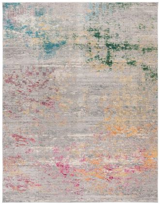 Safavieh Alfombra contempor&aacute;nea gris/dorada de 275 x 365 cm