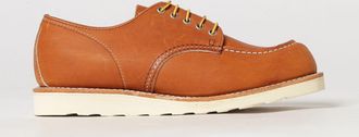 Red Wing Shoes Scarpe Derby in pelle cerata con punta moc toe e suola in gomma