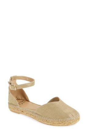 Toni Pons Flora Espadrille Flat in Natural Platinum at Nordstrom, Size 5.5-6Us