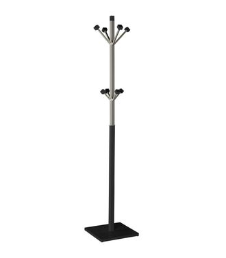 HERDASA Herdasa - Perchero Mod. 429 Moderno Herrajes Cromo Satinado Lacado Negro, 180 Cm(alto)34 Cm(ancho)34 Cm(largo)