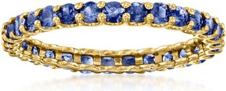 Ross-Simons Sapphire Eternity Band in 14kt Yellow Gold