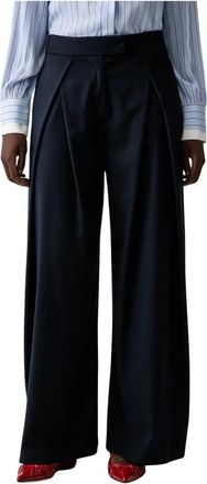 Ermanno Scervino Pantalones anchos - Trousers - Mujer - Azul - L