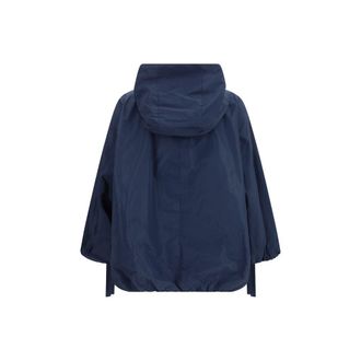 Max Mara Womens Blue Polyester Trench Coat Clothing