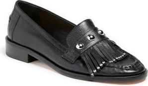 Cinq &agrave; Sept Gina Hardware Kiltie Loafer in Black at Nordstrom Rack, Size 6.5Us / 36.5Eu