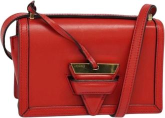 Loewe Tweedehands leren schoudertassen - Dames - Vintage Schoudertas - Rood - ONE Size - Leer - Vintage