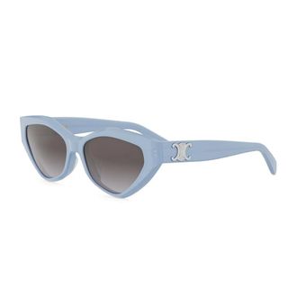 Celine Triomphe Smoke Gradient Cat Eye Ladies Sunglasses CL40323U 84B 56