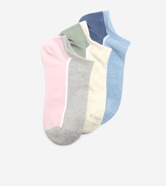 Cole Haan Womens 3-Pair Flat Knit Low Cut Socks - Blue