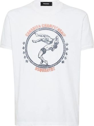 Dsquared2 T-shirt con stampa grafica - Bianco