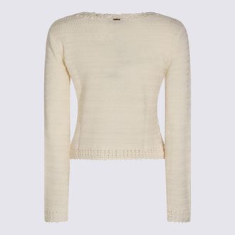 Twin-Set Womens Sweaters Parchment Vi Pa Dtm:vi