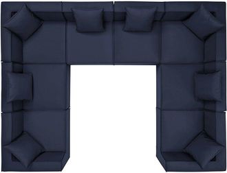 ModWay Saybrook Outdoor Patio Upholstered 8-Piece Sectional Sofa
