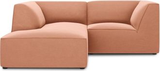 BLOOMINGLOFT 3-Sitzer Ecksofa Sao 186 x 180 cm, mit Samtbezug / Eckteil links