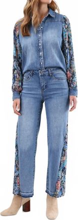 FDJ Olivia Wide Ankle Jeans In Medium Wash