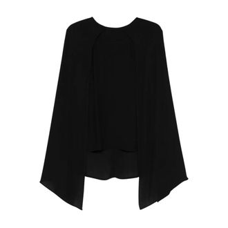 Plan C Plan C, Dames, Blouses & Shirts, Zwart, Maat: 2XL