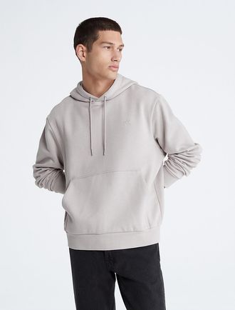 Calvin Klein Jeans Calvin Klein Mens Archive Logo Fleece Drawstring Hoodie - Grey - XL