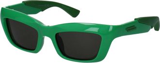 Bottega Veneta Damess Zonnebril Groen Acetaat