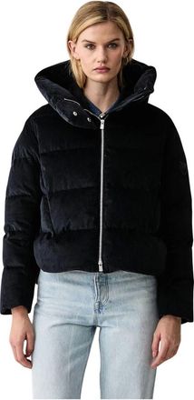 Pinko Pinko - Gewatteerd corduroy jack - Dames - Jassen - Blauw - Maat: M Corduroy