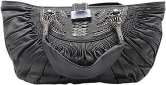 Dior Pre-owned Pleated Pliss&eacute; Tote - Dames - Vintage Handtas - Grijs - ONE Size - Leer - Vintage