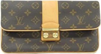 Louis Vuitton Pre-owned Clutches, female, Brown, Size: ONE SIZE Pre-owned Vintage Monogram Canvas Clutch