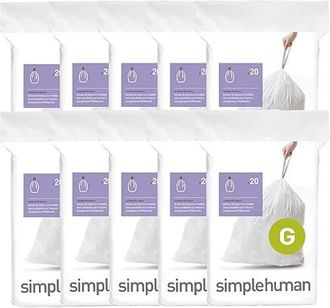 Simplehuman Code G Custom Fit Liners with Quick Dispense Packs in 200 Liners at Nordstrom, Size Refill